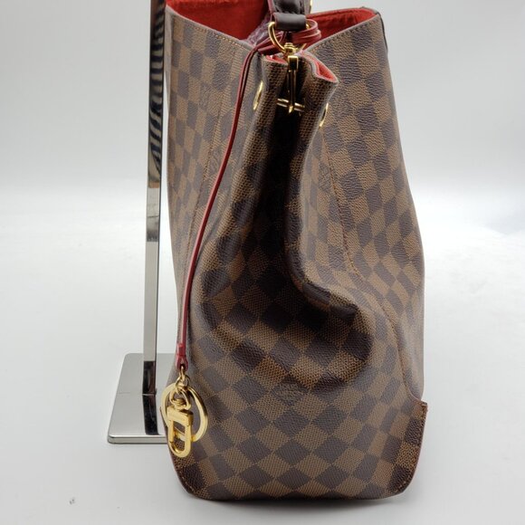 Authentic Louis Vuitton Caissa Brown Damier Ebene Canvas Shoulder Bag 700-102025 - Picture 3 of 16